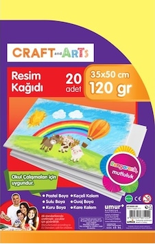 Craft And Arts Resim Kağıdı 20'Li 35X50 Craft And Arts Resim Kağıdı 20'Li 35X50