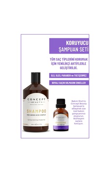Concept Beauty Yoğun Koruyucu Saç Bakım Şampuanı 240 ML + Protective Koruyucu Shot 20 ML Concept Beauty Yoğun Koruyucu Saç Bakım Şampuanı 240 ML + Protective Koruyucu Shot 20 ML