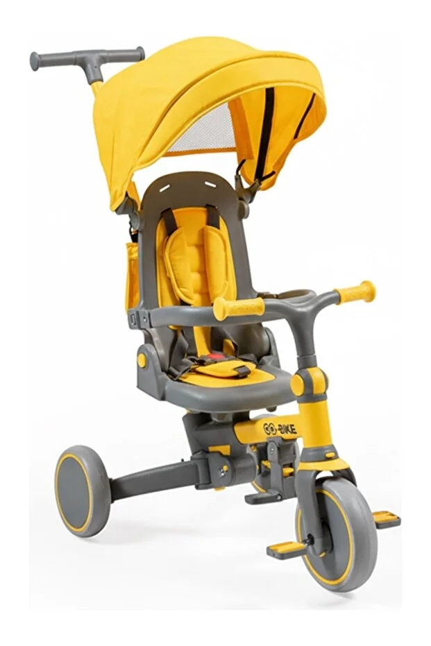 Baby2go Go-bike Ebeveyn Kontrollü 3 Tekerlekli Tenteli 6 In 1 Bisiklet Sarı Baby2go Go-bike Ebeveyn Kontrollü 3 Tekerlekli Tenteli 6 In 1 Bisiklet Sarı
