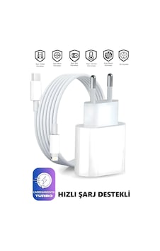İphone Tüm Serilerle Uyumlu Hızlı Şarj Aleti Adaptör Kablo Plus 6 7 8 X 11 12 13 14 Pro Max Beyaz