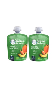 Gerber Organik Muzlu ve Havuçlu Balkabağı Püresi 2 x 90 G Gerber Organik Muzlu ve Havuçlu Balkabağı Püresi 2 x 90 G