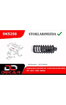 Dekar Debriyaj Pedal Geri Dönüş Yay Takımı. Vw-seat-skoda-audi Dekar Dk5250 1j2721403a Dekar Debriyaj Pedal Geri Dönüş Yay Takımı. Vw-seat-skoda-audi Dekar Dk5250 1j2721403a