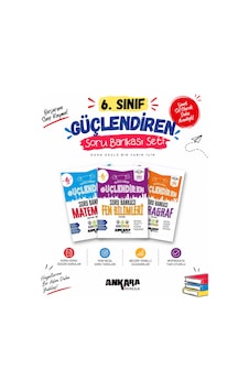 Ankara Yayıncılık 2027 6. Sınıf Matematik + Fen Bilimleri + Paragraf Yeni Müfredat Bağlam Temelli Güçlendiren Soru Bankası Seti 3 Kitap Ankara Yayıncılık 2027 6. Sınıf Matematik + Fen Bilimleri + Paragraf Yeni Müfredat Bağlam Temelli Güçlendiren Soru Bankası Seti 3 Kitap