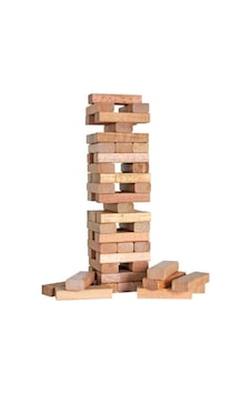 Doğal Ahşap Denge Oyunu Kule Oyunu 54 Parça Jenga Doğal Ahşap Denge Oyunu Kule Oyunu 54 Parça Jenga