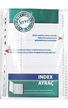 Serve Seperatör 1-31 Rakamlı Kağıt A4 Sv5327