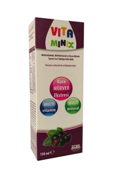 Vitamınix Multivitamin.Multimineral Ve Kara Mürver Içeren Sıvı Ta Vitamınix Multivitamin.Multimineral Ve Kara Mürver Içeren Sıvı Ta