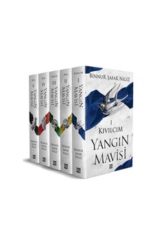 Yangın Mavisi Seti - 5 Kitap Takım - Binnur Şafak Nigiz - Dokuz Yayınları