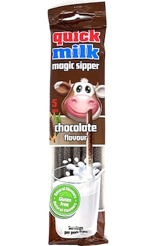 Quick Milk Pipet İçinde Çikolata Aromalı Şekerleme 5 x 6 G
