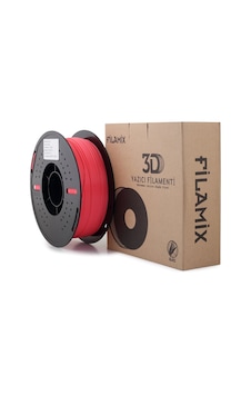 Filamix Pla+ Rose Red Gül Pembesi Filament 1.75mm - Plastik Makara - 1 Kg Filamix Pla+ Rose Red Gül Pembesi Filament 1.75mm - Plastik Makara - 1 Kg