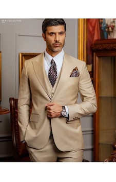 İlayda Emir Özel Tasarım Blazer Erkek Takım Elbise Yelekli Slimfit Açık Tuape Tuape İlayda Emir Özel Tasarım Blazer Erkek Takım Elbise Yelekli Slimfit Açık Tuape Tuape