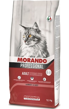 Morando Professyonel Kısırlaştırılmış Dana Etli Yetişkin Kedi Maması 12500 G