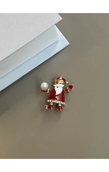 Tedar Noel Baba Broş - Kırmızı Najmaddin Tedar Noel Baba Broş - Kırmızı Najmaddin
