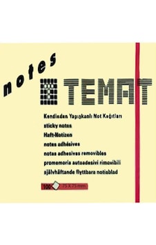 Temat 75 X 75 Mm Pastel Sarı Postit - Yapışkanlı Kağıt Temat 75 X 75 Mm Pastel Sarı Postit - Yapışkanlı Kağıt