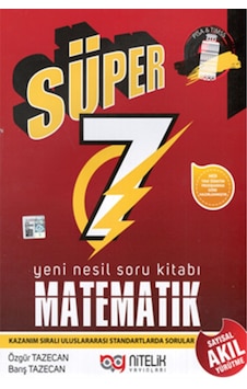 Nitelik Yayınları 7. Sınıf Yeni Nesil Süper Matematik Soru Kitabı Nitelik Yayınları 7. Sınıf Yeni Nesil Süper Matematik Soru Kitabı
