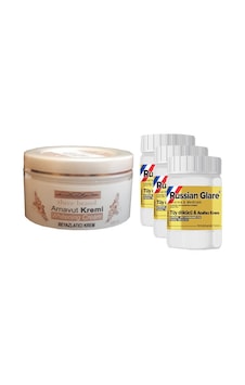 Hemengo Three Brand Whitening Cream 100 Ml Arnavut Kremi Aklık Kremi + Russıan Glare Tüy Dökücü Azaltıcı Merhem Hemengo Three Brand Whitening Cream 100 Ml Arnavut Kremi Aklık Kremi + Russıan Glare Tüy Dökücü Azaltıcı Merhem