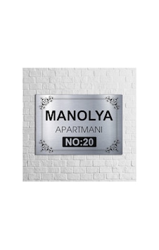 Apartman-site Kapı Isimliği Kapı Tabelası 20x29 Cm Model 2 Gümüş Gümüş Apartman-site Kapı Isimliği Kapı Tabelası 20x29 Cm Model 2 Gümüş Gümüş