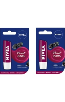 Nivea Böğürtlen Özlü Dudak Bakım Kremi 2 x 4.8 G Nivea Böğürtlen Özlü Dudak Bakım Kremi 2 x 4.8 G