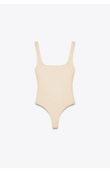 Açelyaokcu Premium Darcy Kare Yaka Bodysuit Bej Açelyaokcu Premium Darcy Kare Yaka Bodysuit Bej