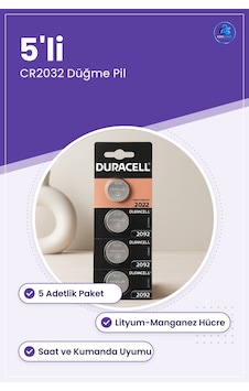 Cr2032 Lityum Para Pili 5'li Düğme Pil Saat Kumanda Ve Hesap Maki Cr2032 Lityum Para Pili 5'li Düğme Pil Saat Kumanda Ve Hesap Maki