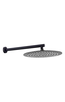 Ankastre Duş Başlığı Borulu Oval Slim Metal Ø25 Cm Mat Siyah Diğer Ankastre Duş Başlığı Borulu Oval Slim Metal Ø25 Cm Mat Siyah Diğer