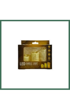 En-cag 3'li Led Mum Bss Çok Renkli En-cag 3'li Led Mum Bss Çok Renkli