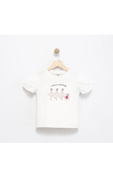 Babydoll T-shirt Divo Balerin Beyaz Babydoll T-shirt Divo Balerin Beyaz