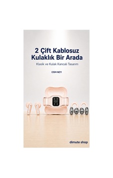 Osm-ne11 2 Çift Kablosuz Bluetooth 5.4 Kulaklık Klasik Ve Kulak Kancalı Rose Gold - 904091696 Osm-ne11 2 Çift Kablosuz Bluetooth 5.4 Kulaklık Klasik Ve Kulak Kancalı Rose Gold - 904091696