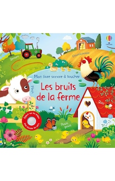 Les Bruits De La Ferme - Mon Livre Sonore À Toucher - Dès 1 An - Livre Sonore Bébé Avec 10 Sons D'an