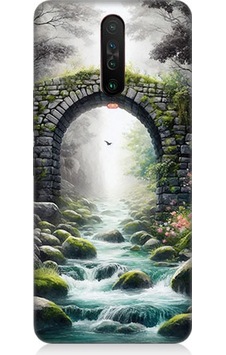 Xiaomi Poco X2 Uyumlu Sisli Taş Köprü Geçidi Desenli Silikon Kılıf Çok Renkli Xiaomi Poco X2 Uyumlu Sisli Taş Köprü Geçidi Desenli Silikon Kılıf Çok Renkli
