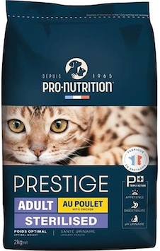 Pro Nutrition Prestige Kısırlaştırılmış Tavuklu Yetişkin Kedi Maması 2 KG Pro Nutrition Prestige Kısırlaştırılmış Tavuklu Yetişkin Kedi Maması 2 KG