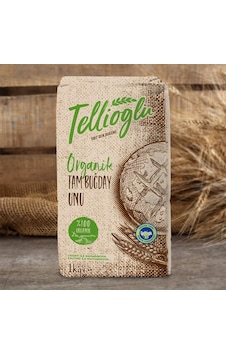 Tellioğlu Organik Tam Buğday Unu 1 KG Tellioğlu Organik Tam Buğday Unu 1 KG