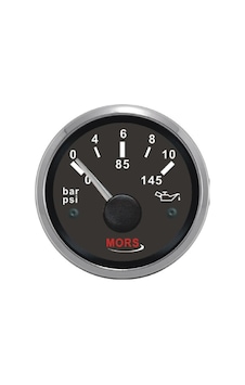 Mors Yağ Göstergesi 10 Bar 12-24v Siyah