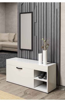 Ayakkabılık Dolabı Beyaz 90 Cm Altın Ayakkabılık Dolabı Beyaz 90 Cm Altın