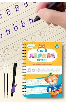 Oluklu Alfabe Ve Sayılar Yazı Defteri Seti, 3-6 Yaş, Kabartmalı Çizgili, Kalemli, 2 Defter Çok Renkli Oluklu Alfabe Ve Sayılar Yazı Defteri Seti, 3-6 Yaş, Kabartmalı Çizgili, Kalemli, 2 Defter Çok Renkli