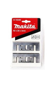 Makita D-16346 HSS Geniş Planya Bıçağı 2'li 82 MM Makita D-16346 HSS Geniş Planya Bıçağı 2'li 82 MM