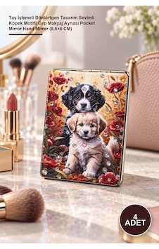 4 Adet İnce El Aynası Taş İşlemeli Dikdörtgen Tasarım Sevimli Köpek Motifli Cep Makyaj Aynası Pocket Mirror Hand Mirror 8,5 6 Cm Sarı 4 Adet İnce El Aynası Taş İşlemeli Dikdörtgen Tasarım Sevimli Köpek Motifli Cep Makyaj Aynası Pocket Mirror Hand Mirror 8,5 6 Cm Sarı