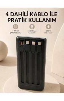Hızlı 50 000 Mah 4 Dahili Led Aydınlatmalı Dijital Göstergeli Batarya 50000mah 20w Powerbank Siyah Hızlı 50 000 Mah 4 Dahili Led Aydınlatmalı Dijital Göstergeli Batarya 50000mah 20w Powerbank Siyah