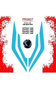 Promot Far Üstü Film Mavi - Honda Pcx 2021-2024 Promot Far Üstü Film Mavi - Honda Pcx 2021-2024