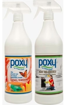 Poxy Genel Temizlik 1 L + Ağır Yağ Çözücü 1 L Poxy Genel Temizlik 1 L + Ağır Yağ Çözücü 1 L