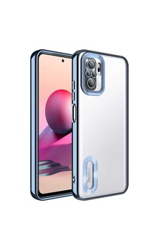 Xiaomi Redmi Note 10s Kılıf Kamera Korumalı Logo Gösteren Zore Omega Kapak Sierra Mavi Xiaomi Redmi Note 10s Kılıf Kamera Korumalı Logo Gösteren Zore Omega Kapak Sierra Mavi