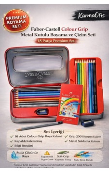 Faber-castell Colour Metal Kutulu Boyama Ve Çizim Seti 18 Parça Suda Çözünür Kalem Faber-castell Colour Metal Kutulu Boyama Ve Çizim Seti 18 Parça Suda Çözünür Kalem