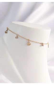 316l Çelik Gold Renk Zirkon Taşlı Minimal Çapa Tasarımlı Halhal - Tj-hh1605 Çok Renkli 316l Çelik Gold Renk Zirkon Taşlı Minimal Çapa Tasarımlı Halhal - Tj-hh1605 Çok Renkli