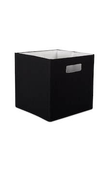 Dıı Katlanabilir Polyester Saklama Küpü, Katı, Hafif Ve Dayanıklı, Küçük Kare, 28x28x28 Cm, Siyah 10