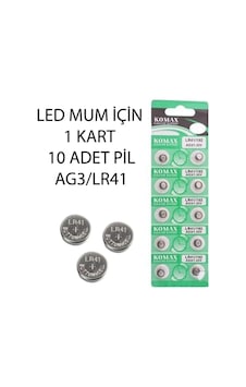 Led Mum Uyumlu Lr41 Pil Modeli Ag3 Saat Hafıza Yazıcı Düğme Pil Led Mum Uyumlu Lr41 Pil Modeli Ag3 Saat Hafıza Yazıcı Düğme Pil