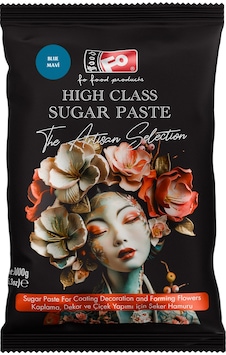Mavi High Class Kaplama, Dekor Ve Çiçek Yapımı İçin Şeker Hamuru 1 Kg Mavi High Class Kaplama, Dekor Ve Çiçek Yapımı İçin Şeker Hamuru 1 Kg