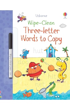 Usborne - Wipe-clean Three-letter Words To Copy Usborne - Wipe-clean Three-letter Words To Copy