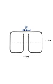 Korkmaz Uyumlu Marka Tost Makinası Rezistansı 900w-110v- 28 17 Cm Korkmaz Uyumlu Marka Tost Makinası Rezistansı 900w-110v- 28 17 Cm