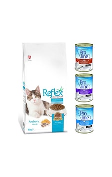 Reflex Hamsili Yetişkin Kedi Maması 15 KG + Konserve Mama 3 x 415 G Reflex Hamsili Yetişkin Kedi Maması 15 KG + Konserve Mama 3 x 415 G
