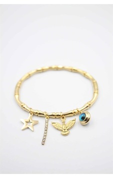 Charm Bilezik - Altın Açık Mavi 62053329 Charm Bilezik - Altın Açık Mavi 62053329