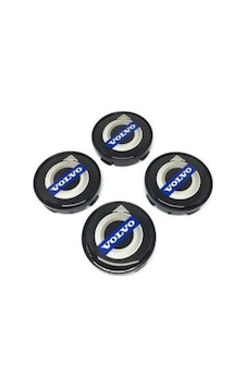 Jant Göbeği Volvo 65/60 60MM Yuva 4'Lü Set Mavi-Siyah Plasto
